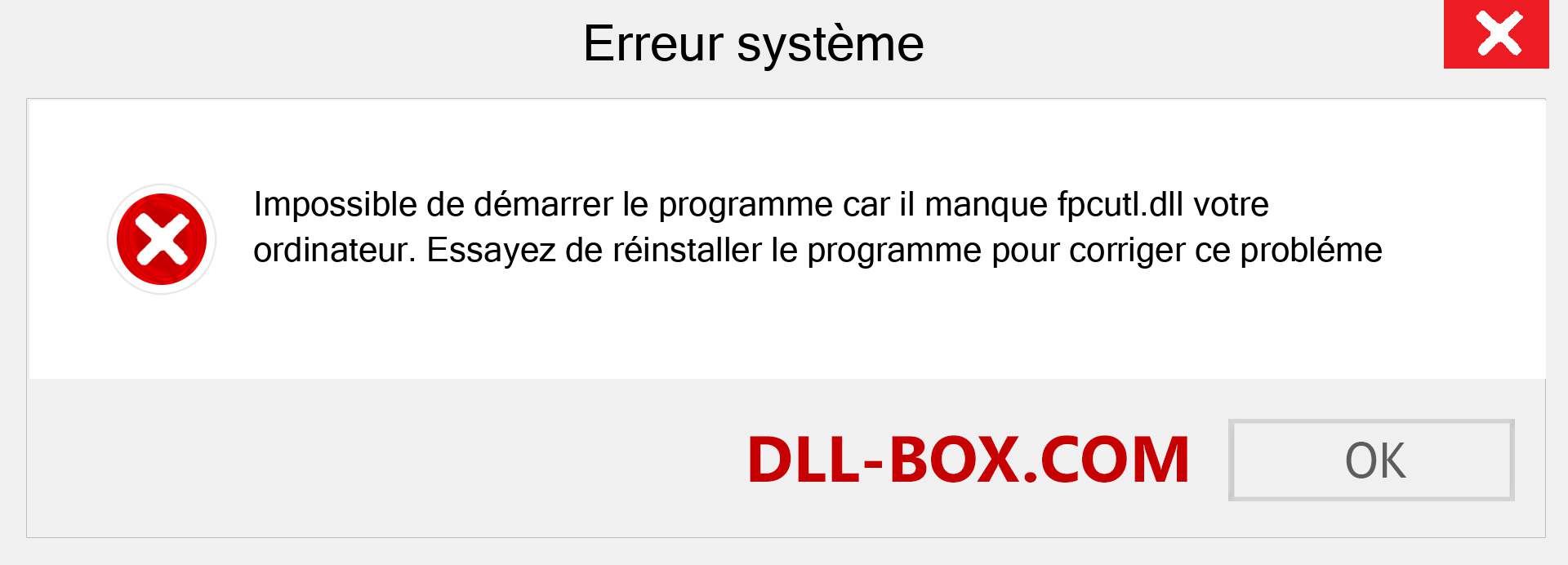 Le fichier fpcutl.dll est manquant ?. Télécharger pour Windows 7, 8, 10 - Correction de l'erreur manquante fpcutl dll sur Windows, photos, images